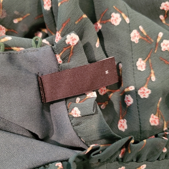 Green Floral YAS Dress - Picture 5 of 6